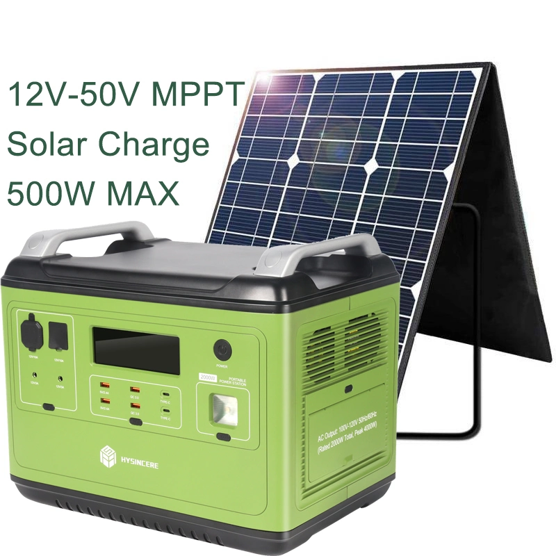 Powered Flexible 500W 1500 Watts Power Station Portable Solar Generator and Solar Panels with Panel Completed Set