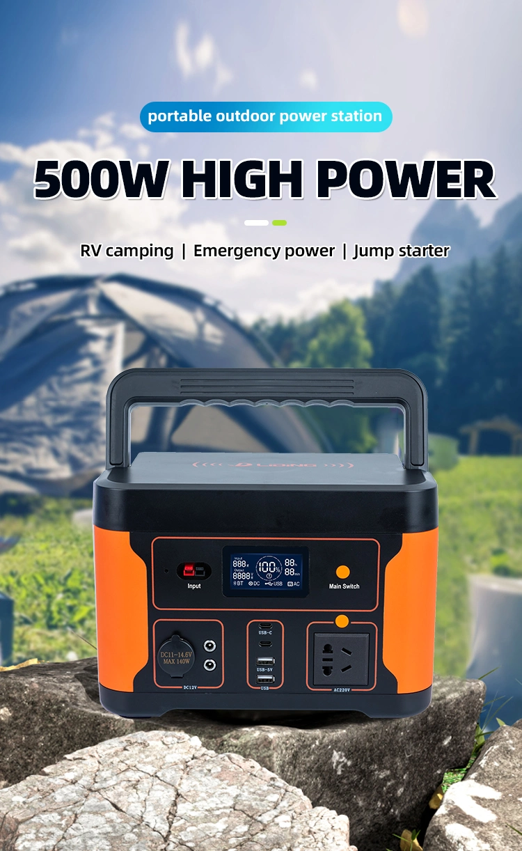 230 V 500wh 600W 1000wh Powerstation 1500 Watts 2kw 2000wh 200000mAh Power Bank Solar UPS Power Station