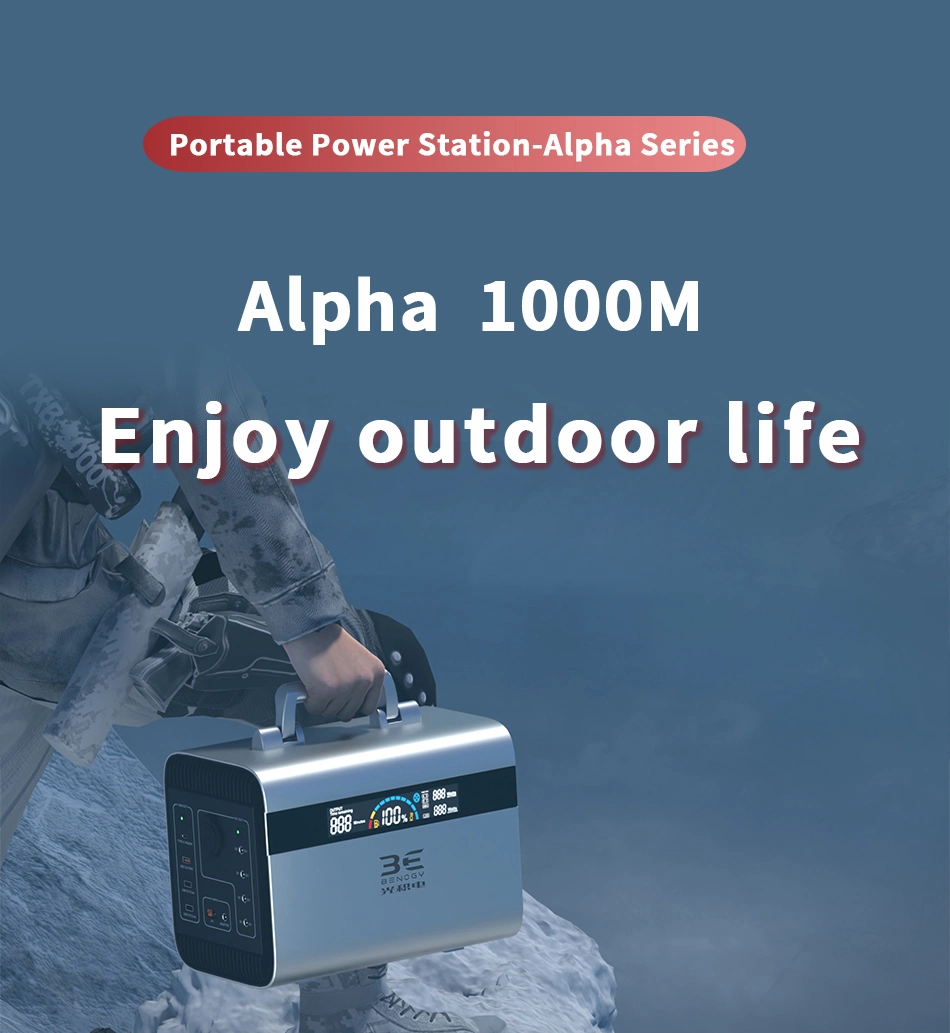 Solar Generator Powered Small Emergency Portable Battery 1000w 1500 Watts Charging Station And Power Station With Solar Panel