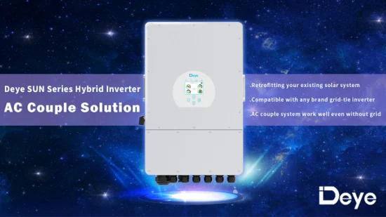 Deye 10kw 12kw Hybrid Solar Inverter 3 Phase Sun-10K-Sg04lp3-EU Low Voltage Battery with 2 MPPT for Home Solar System